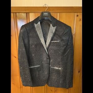 Sparkle glitter tuxedo jacket.